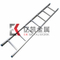 Rectangle Straight Tiang 6063-T5 Aluminium Alloy Ladder 1m To 6m Dengan Footpad Plastik