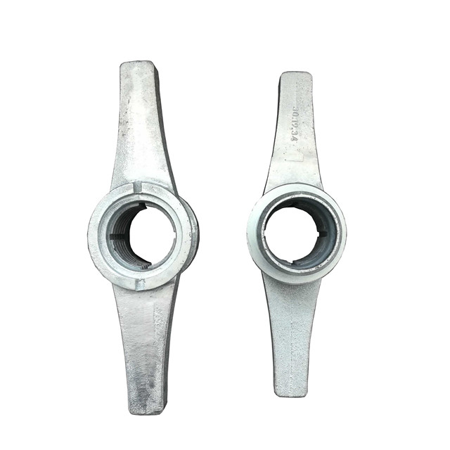 Kacang scaffolding yang disesuaikan elektro galvanized screw jack kacang