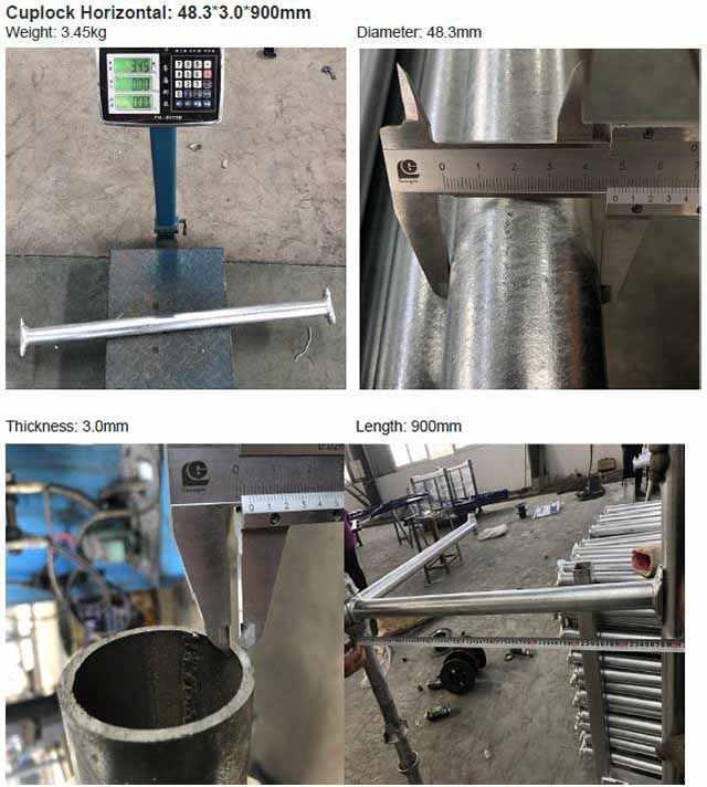 Lejar Sistem Perancah Cuplock Painted