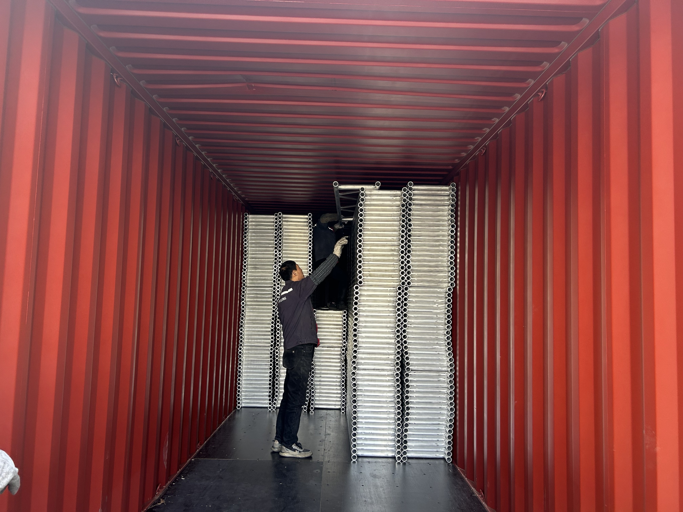 penghantaran rasuk kekisi aluminium 