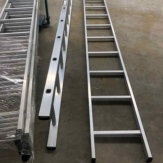 BS standard perancah aluminium lurus