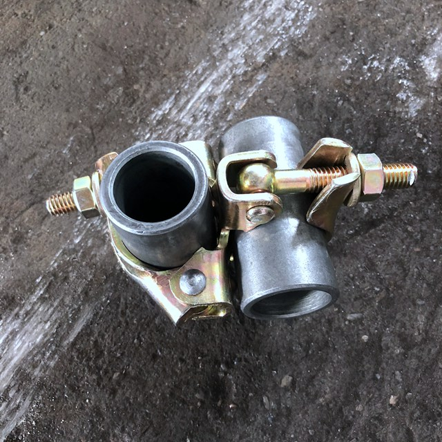 Electro Galvanized EN74 1B Scaffolding Ditekan Double Coupler