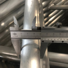 Bahan binaan perancah aluminium lurus tangga rasuk