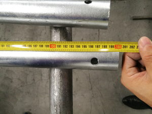 Standard Dip Galvanized HDG 2M Ringlock Perancah Standard Menegak