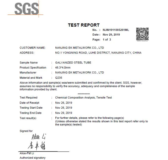 Tiub perancah sgs 01