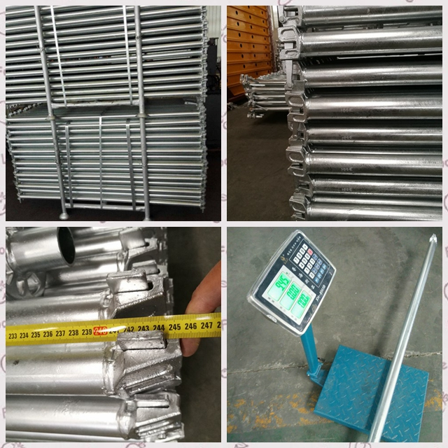 Galvanized Sistem Ringlock Horizontal HDG Ledger Perancah