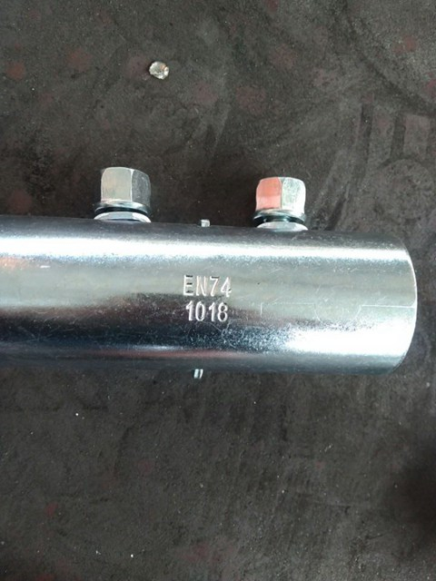 EN74 menekan scaffolding coupler zink bersalut penyambung luaran putih