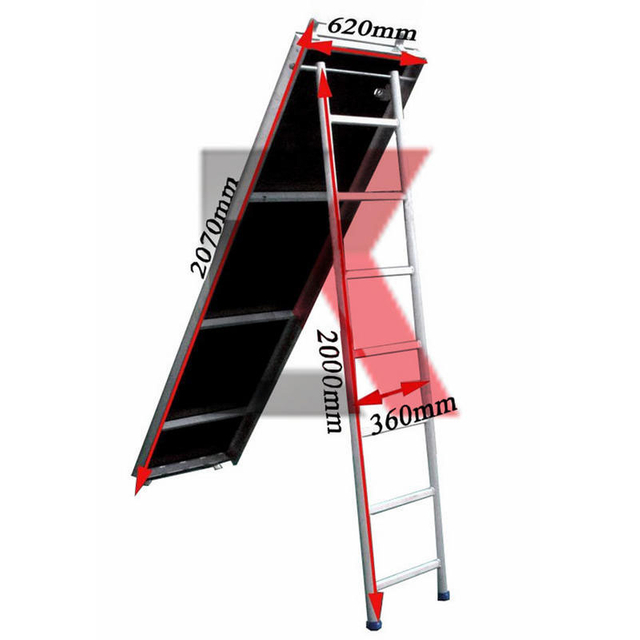 Papan Lembaga Perancah Aloi Aluminium untuk Pembinaan