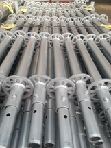 Hot Dip Galvanized HDG Ringlock Standard Scaffolding