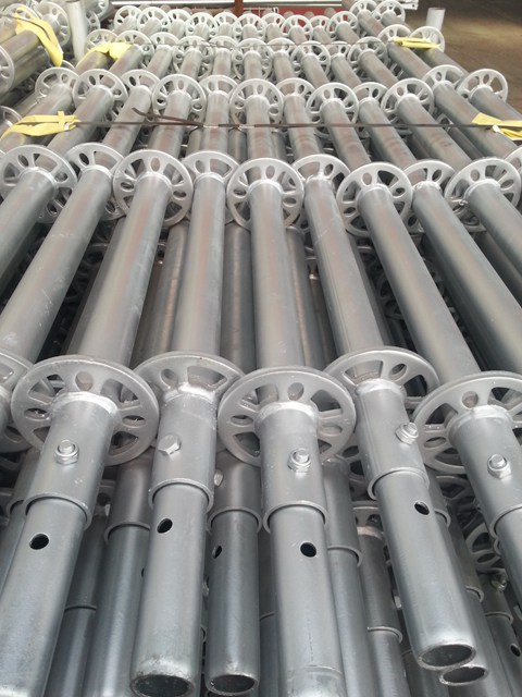 Hot Dip Galvanized HDG Ringlock Standard Scaffolding