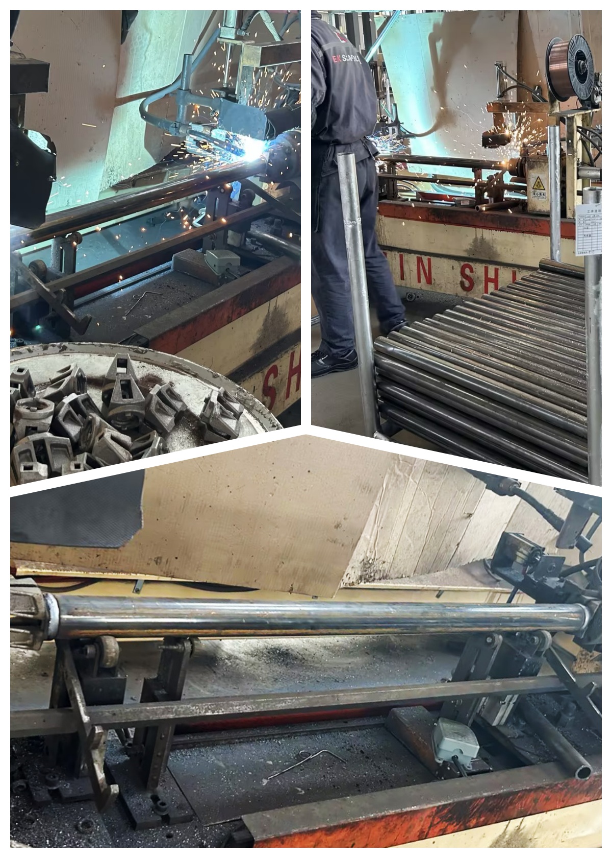 kimpalan automatik ringlock mendatar 