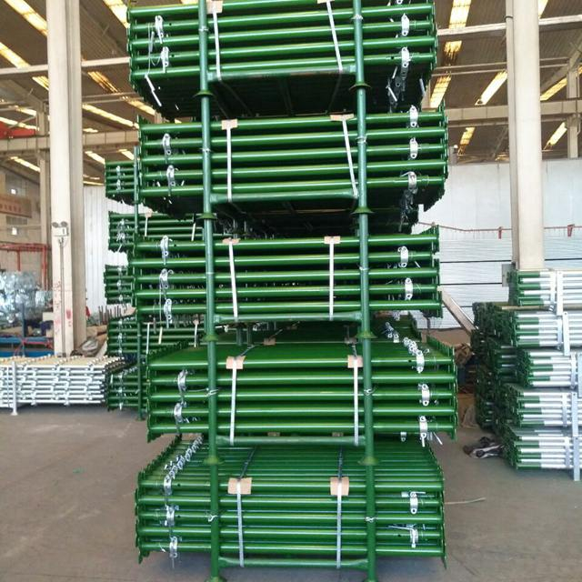 Painted Galvanized Scaffolding Steel Prop untuk Bangunan