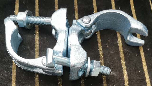 Drop scaffolding terperinci galvanized swivel coupler