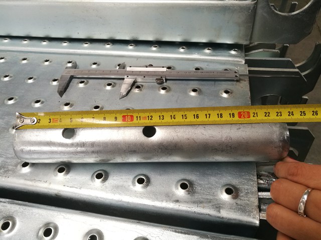 Hot Dip Galvanized HDG Ringlock Perancah Standard Spigot